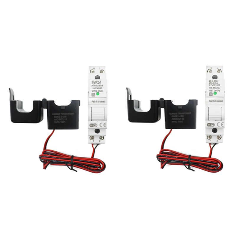 Energy Meter Din Rail Wifi - Tuya Smart WiFi Compteur d'électricité, Rail