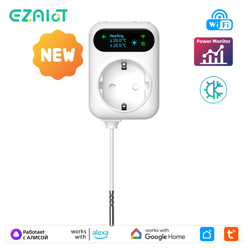 Smart Socket 16A Tuya App - Tuya – prise de thermostat intelligente