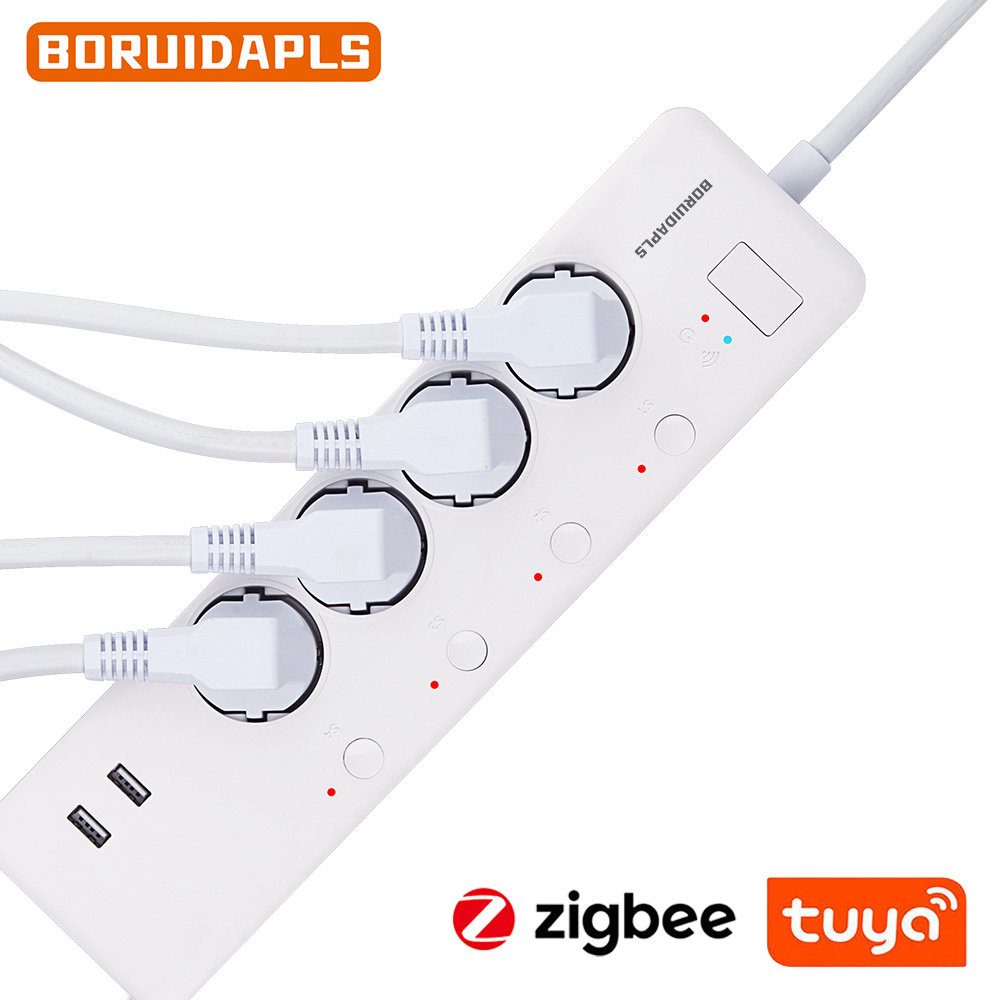 Smart Plug Zigbee 16A - BORUIDAPLS Zigbee – multiprise multifonction 16A,