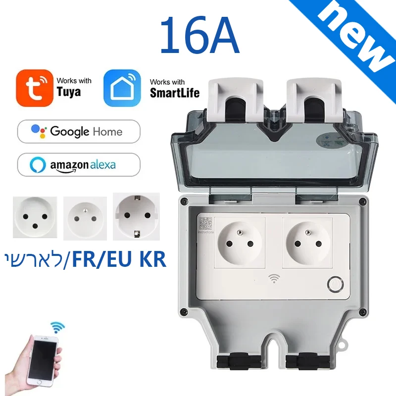 Smart Plug Outdoor Waterproof - Tuya prise de courant IP66 extérieure