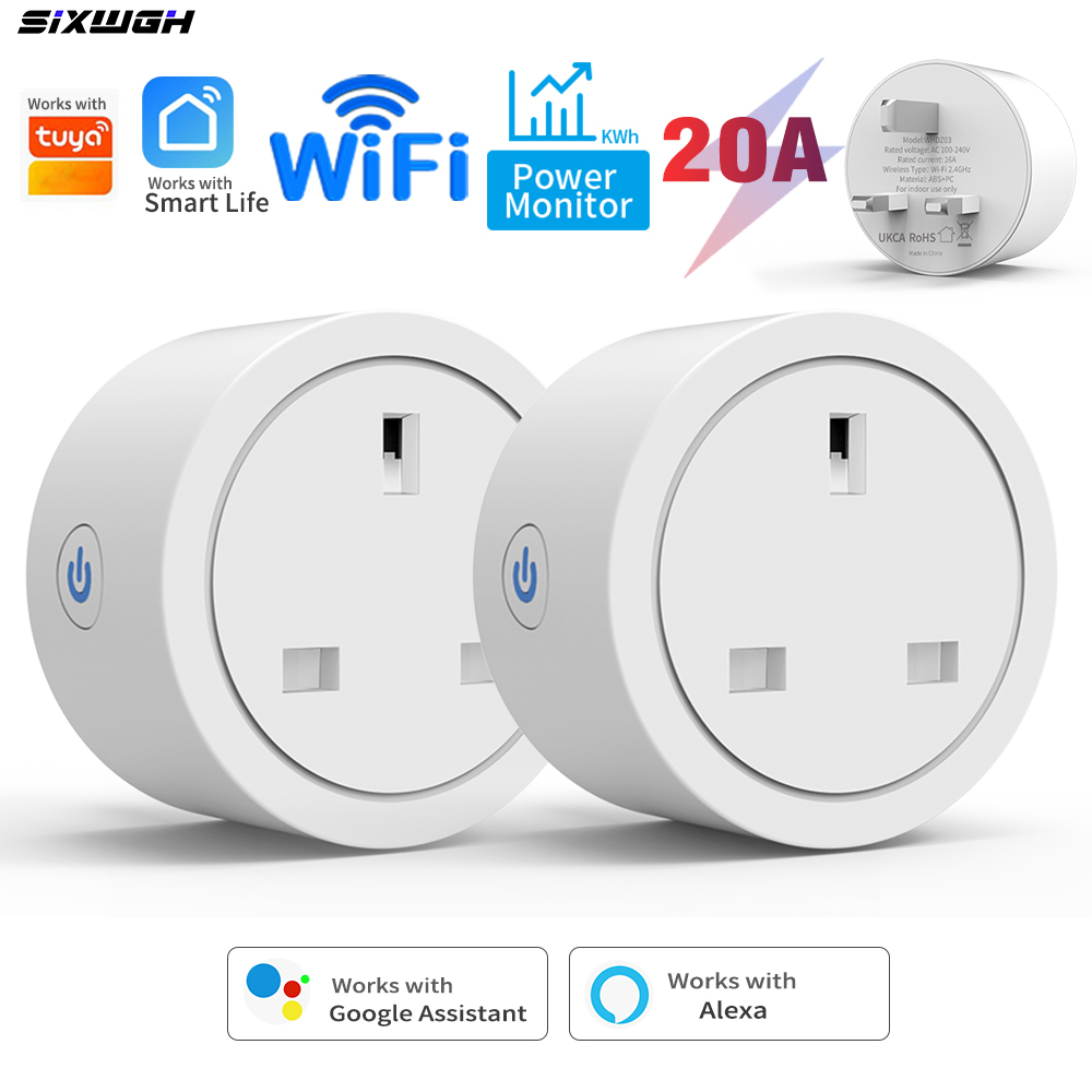 Smart Socket With Timer Countdown - Prise intelligente WiFi Tuya 20A avec
