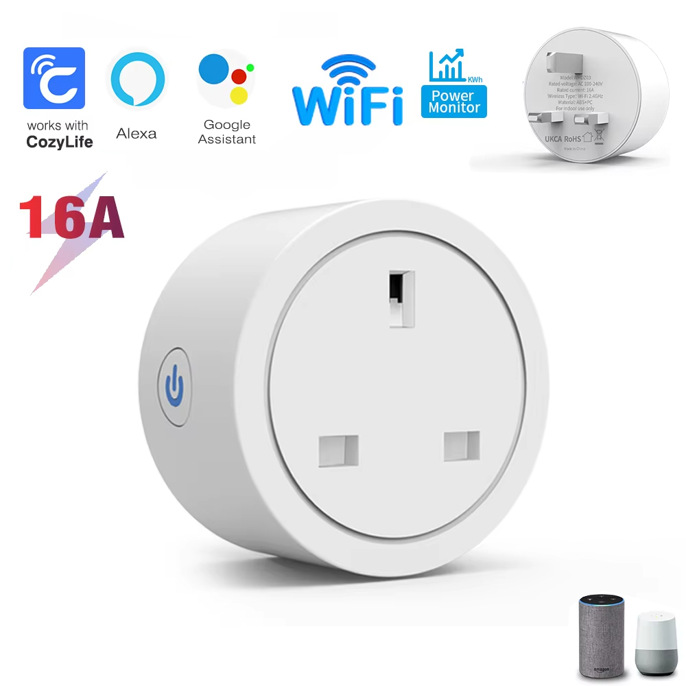Smart Plug Energy Monitoring Wifi - Prise intelligente WiFi 16A avec prise