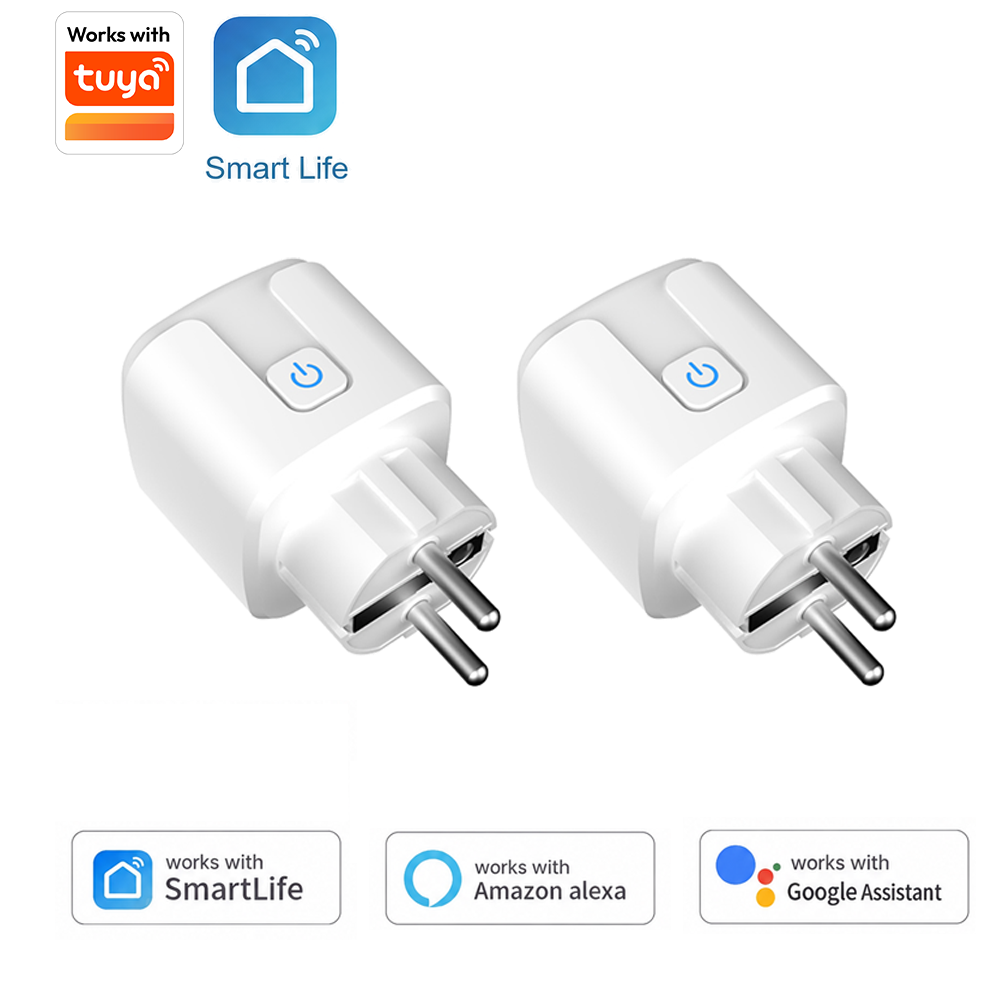Smart Plug Energy Monitoring Wifi - Prise intelligente Tuya EU compatible Wi-Fi,
