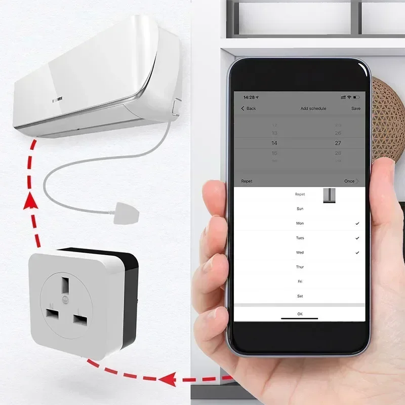 Prise intelligente WiFi Tuya 1 - Smart Socket 16A Tuya App avis et prix