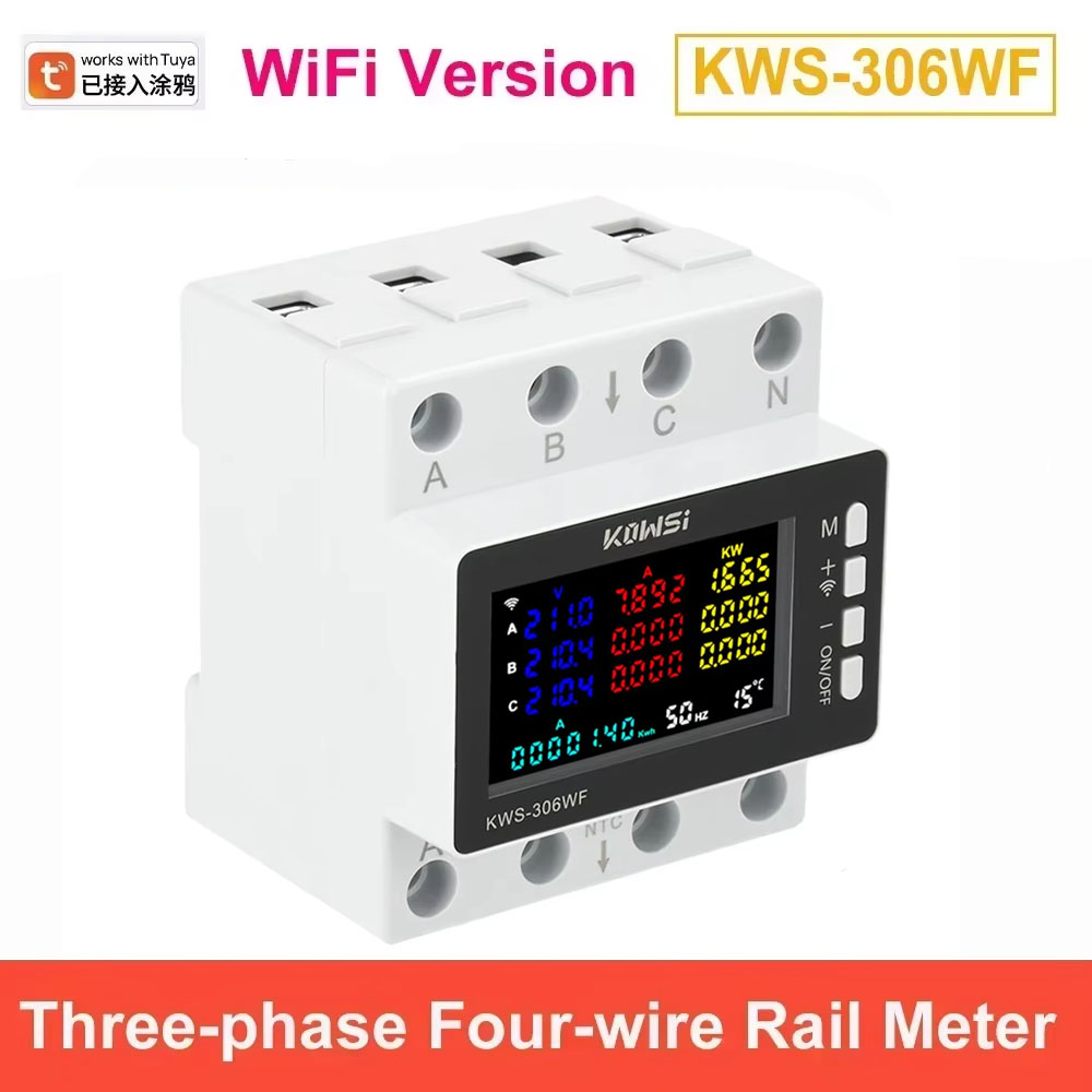 Compteur d'énergie WiFi Tuya,  - Energy Meter Din Rail Wifi avis et prix