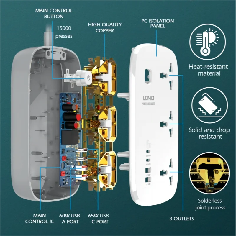 LDNIO Multiprise universelle a - Smart Plug Surge Protector avis et prix