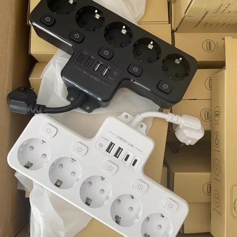 Multiprise multifonction à cor - Smart Power Strip 4 Outlet Usb avis et prix