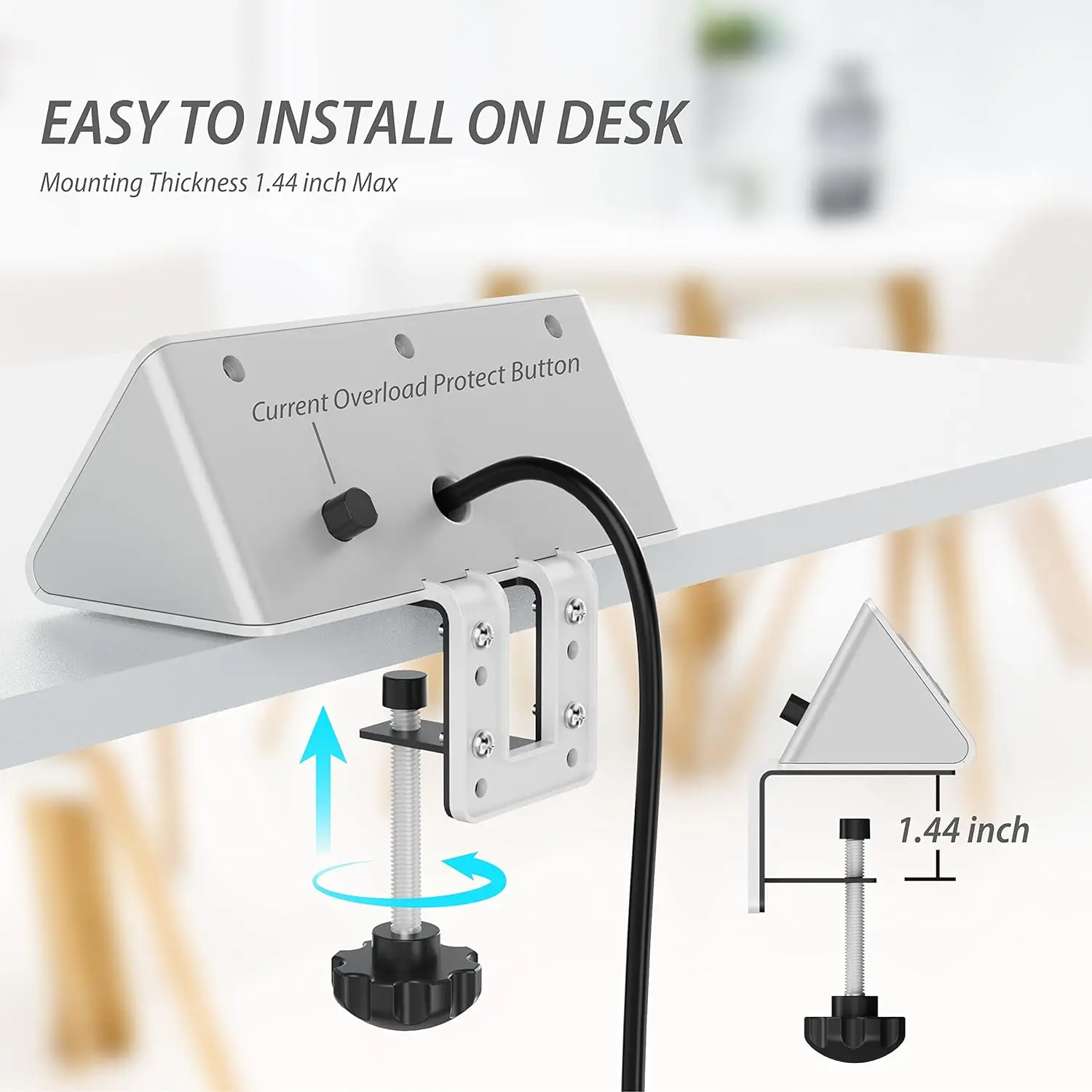 Multiprise de bureau avec USB- - Smart Power Strip 4 Outlet Usb avis et prix