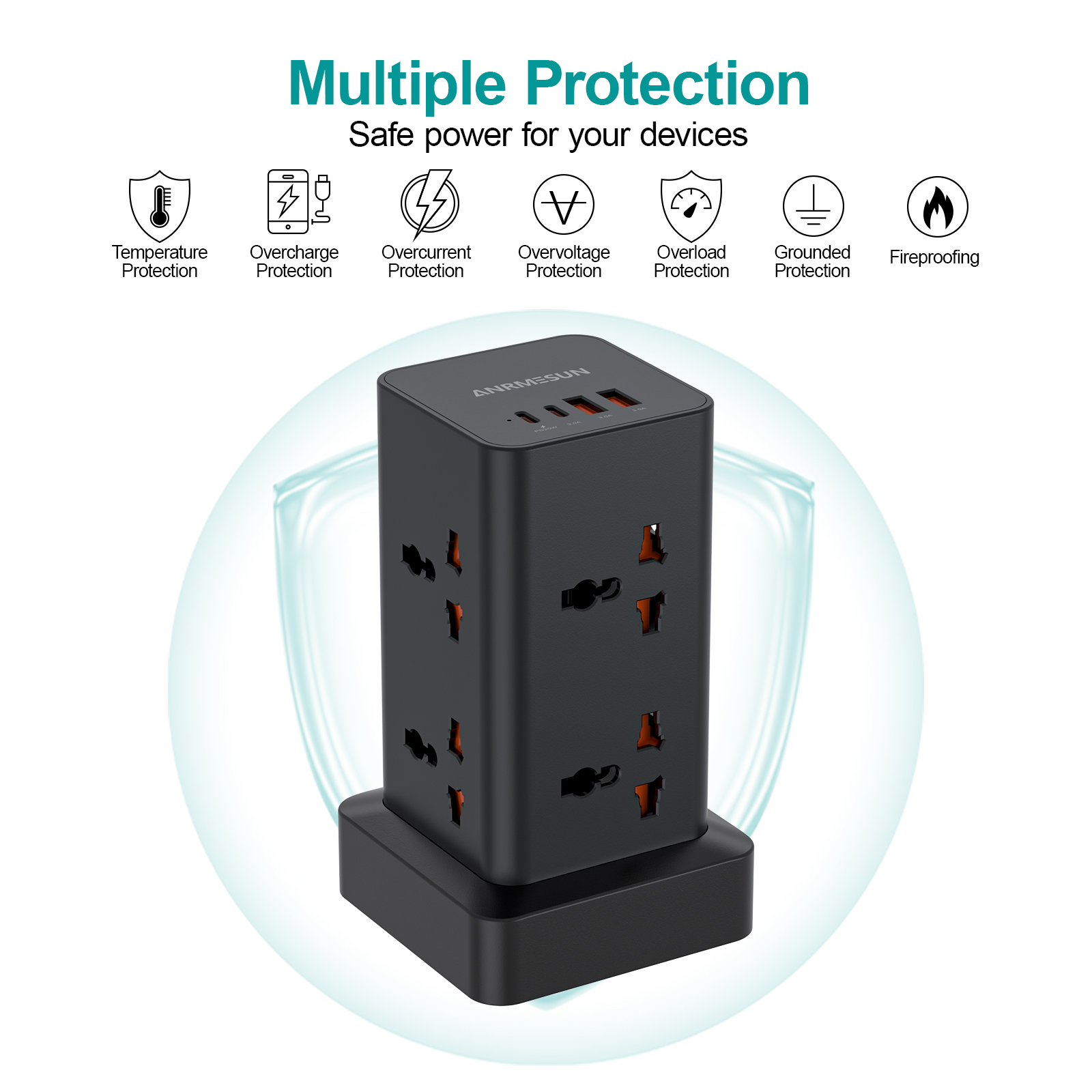 Tour multiprise prise ue Prote - Smart Plug Surge Protector avis et prix