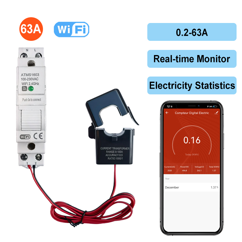 Compteur d'énergie numérique i - Energy Meter Din Rail Wifi avis et prix