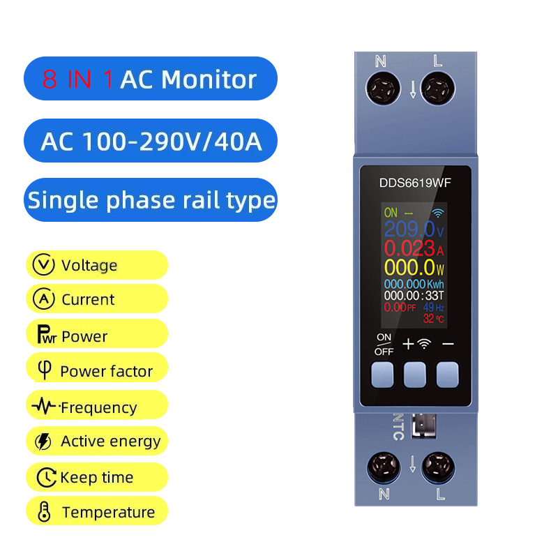 Compteur d'énergie intelligent - Energy Meter Din Rail Wifi avis et prix