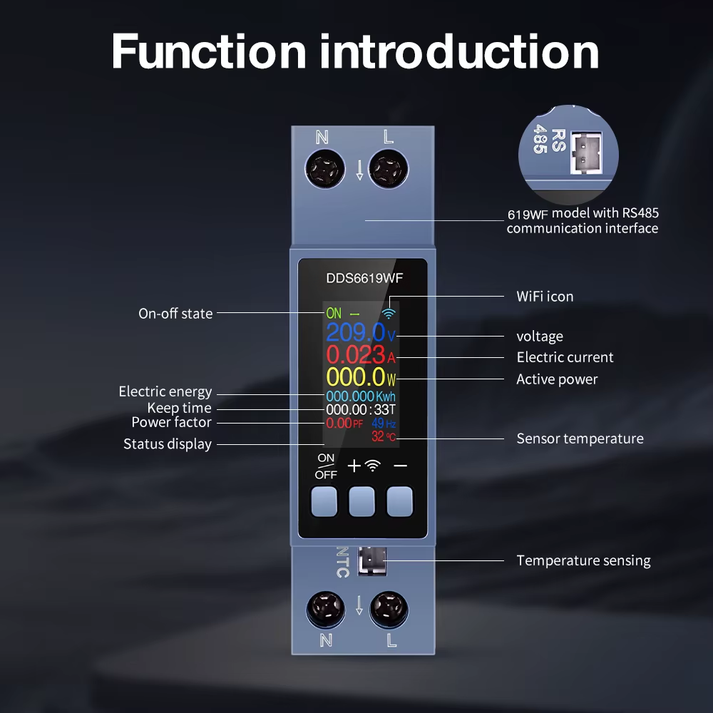 Compteur d'énergie intelligent - Energy Meter Din Rail Wifi avis et prix
