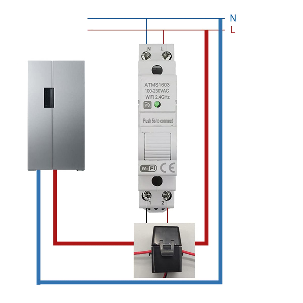 A72Z 1 pièces ATMS1603 Tuya mo - Energy Meter Din Rail Wifi avis et prix