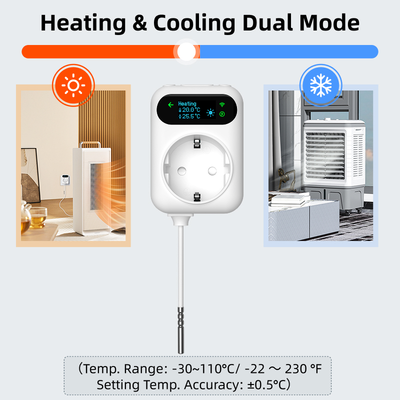 Tuya – prise de thermostat int - Smart Socket 16A Tuya App avis et prix
