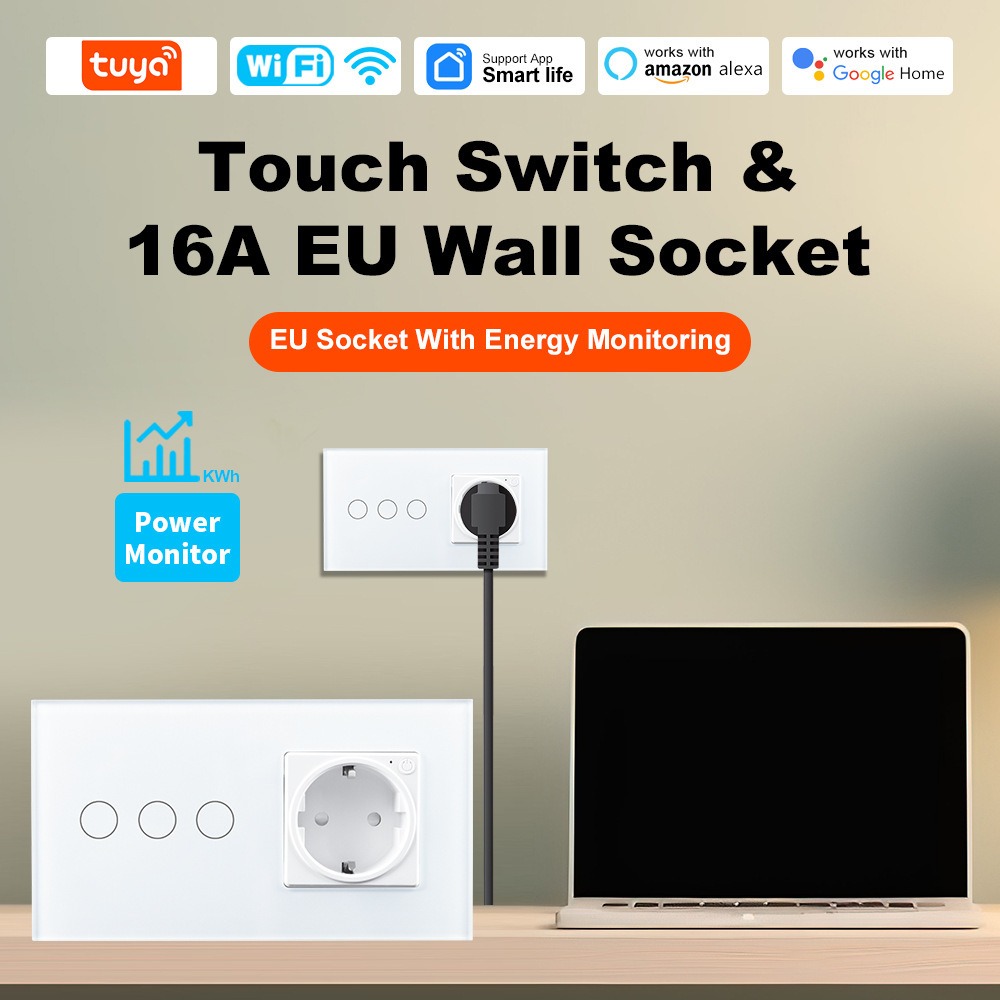 Prise murale intelligente Wi-F - Smart Socket 16A Tuya App avis et prix