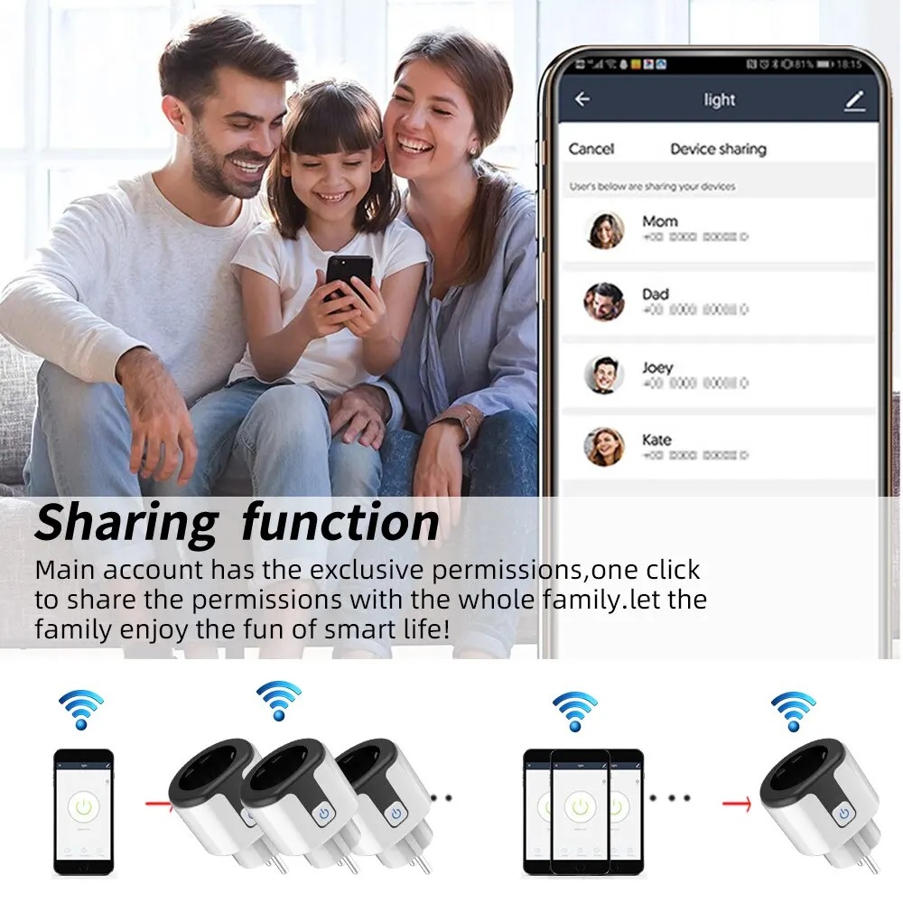 Prise intelligente WiFi EU, fo - Smart Plug Energy Monitoring Wifi avis et prix