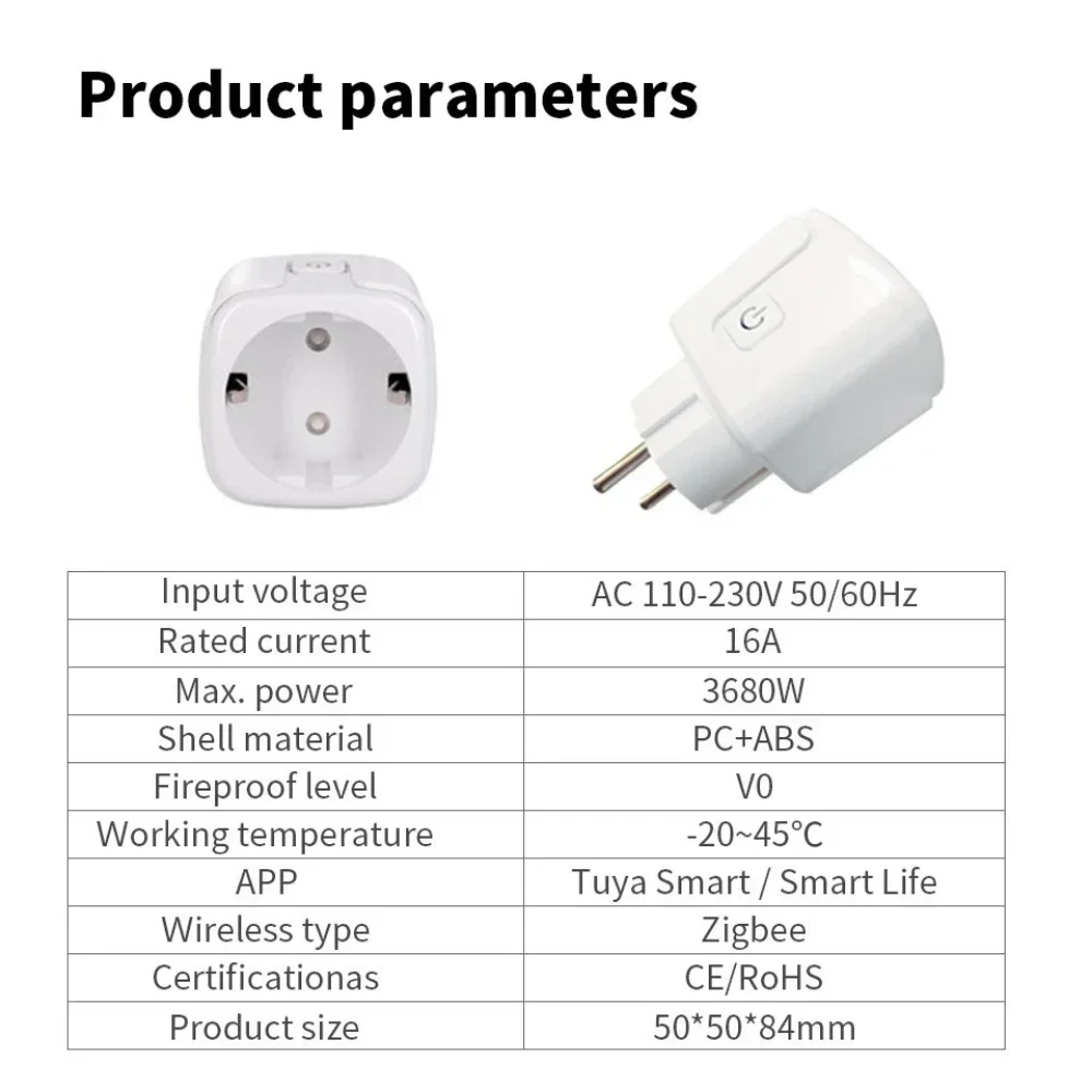 Nouvelle prise intelligente st - Smart Plug Zigbee 16A avis et prix