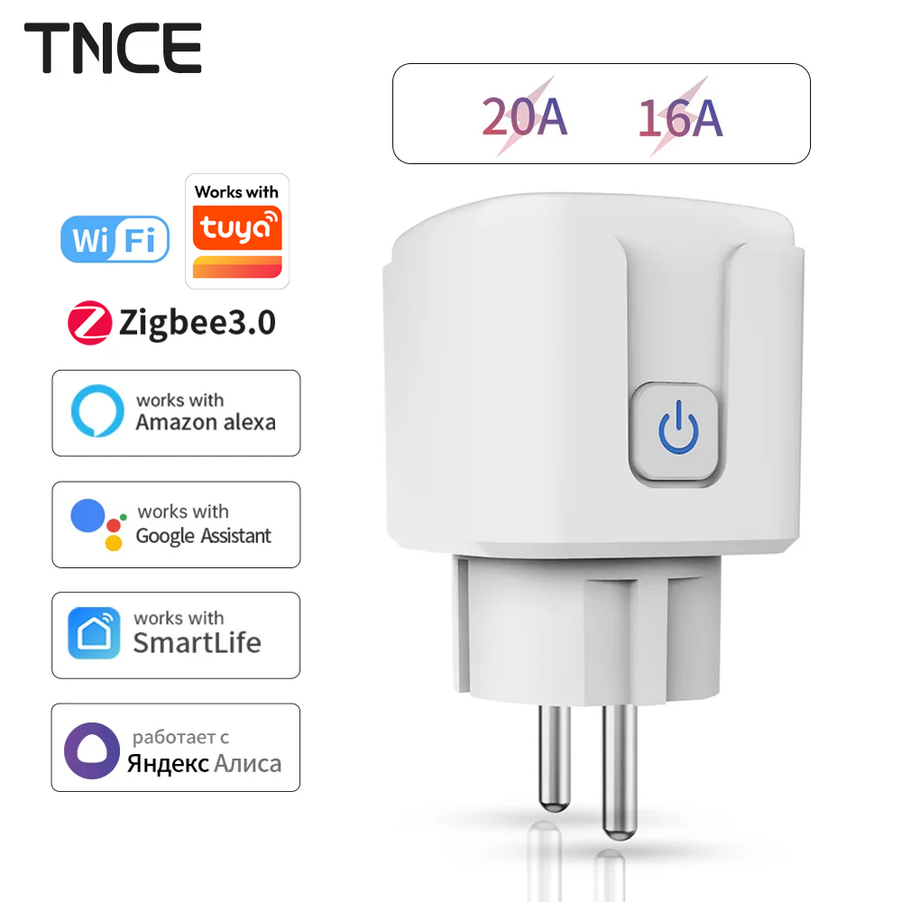 TNCE Tuya WiFi/Zigbee 16A/20A  - Smart Plug Energy Monitoring Wifi avis et prix