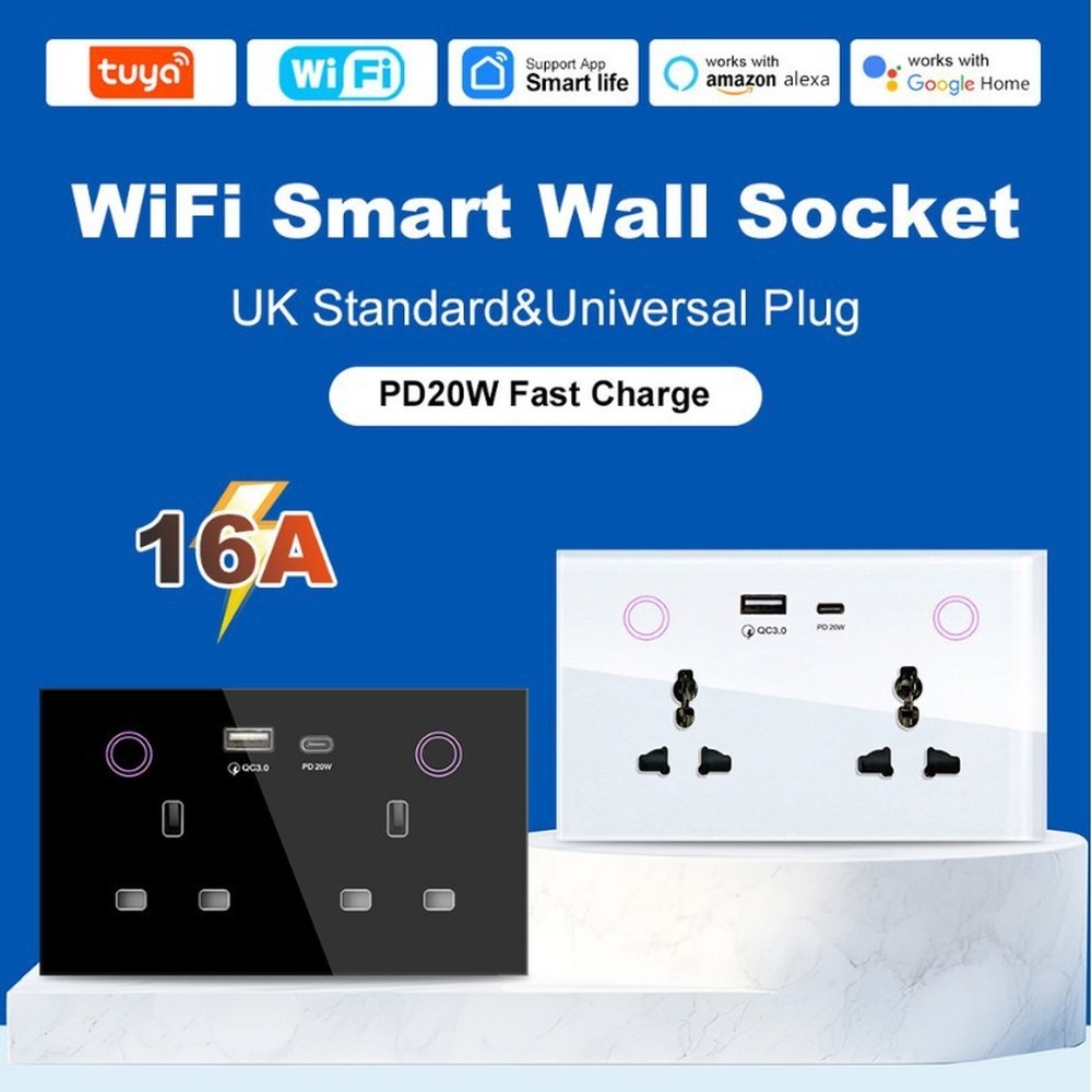 Prise intelligente WiFi Tuya A - Smart Socket 16A Tuya App avis et prix