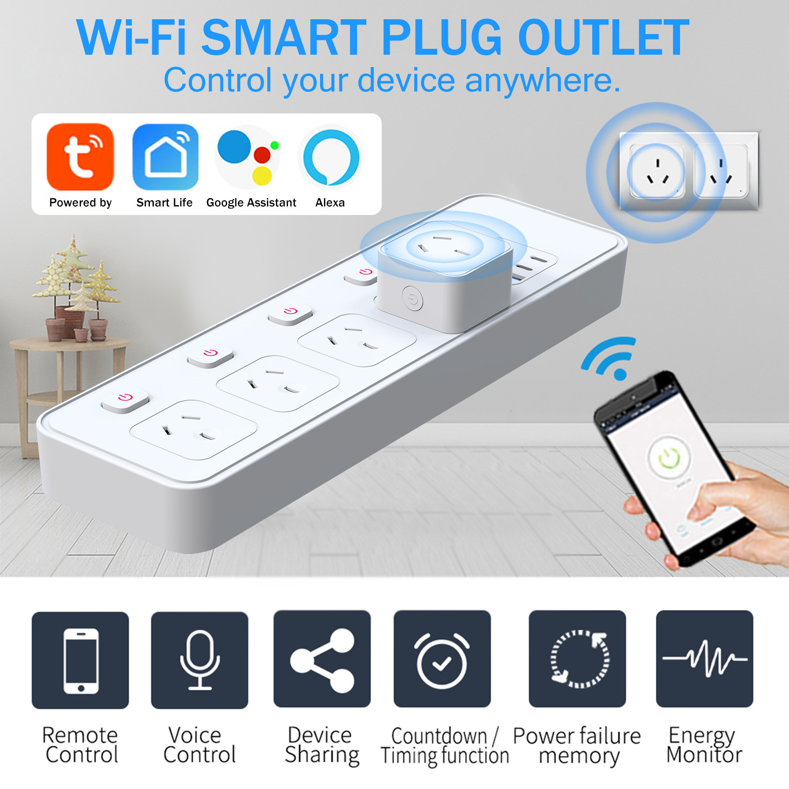 Prise et prise intelligente Wi - Smart Plug Energy Monitoring Wifi avis et prix