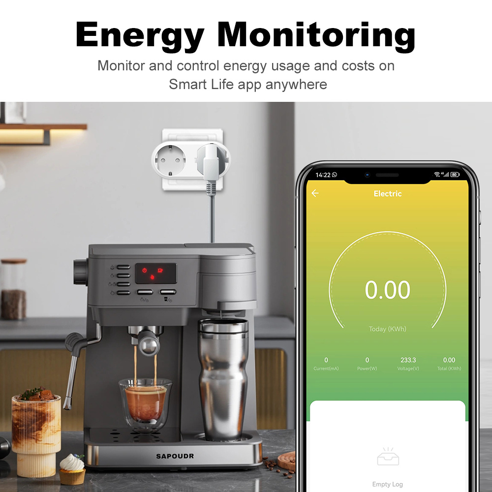 Prise intelligente WiFi double - Smart Socket 16A Tuya App avis et prix
