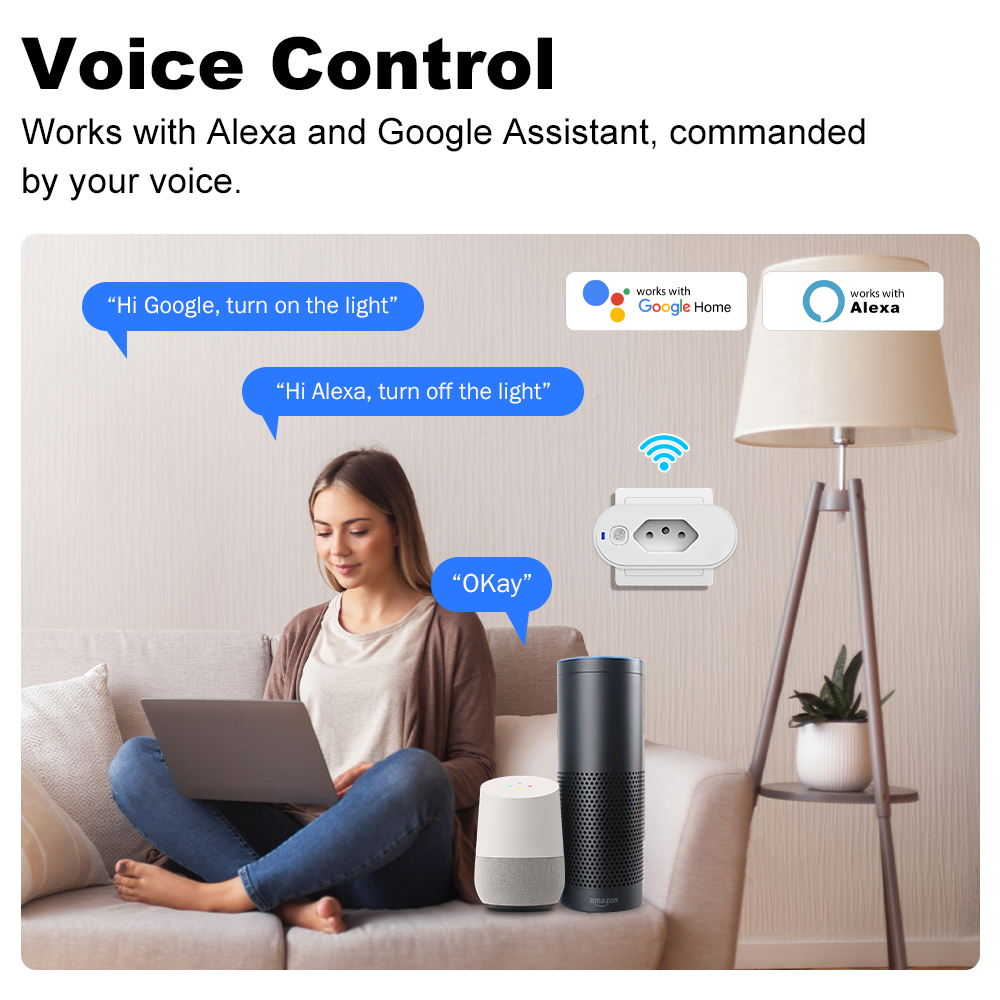 Prise intelligente Wifi Brésil - Smart Socket 16A Tuya App avis et prix