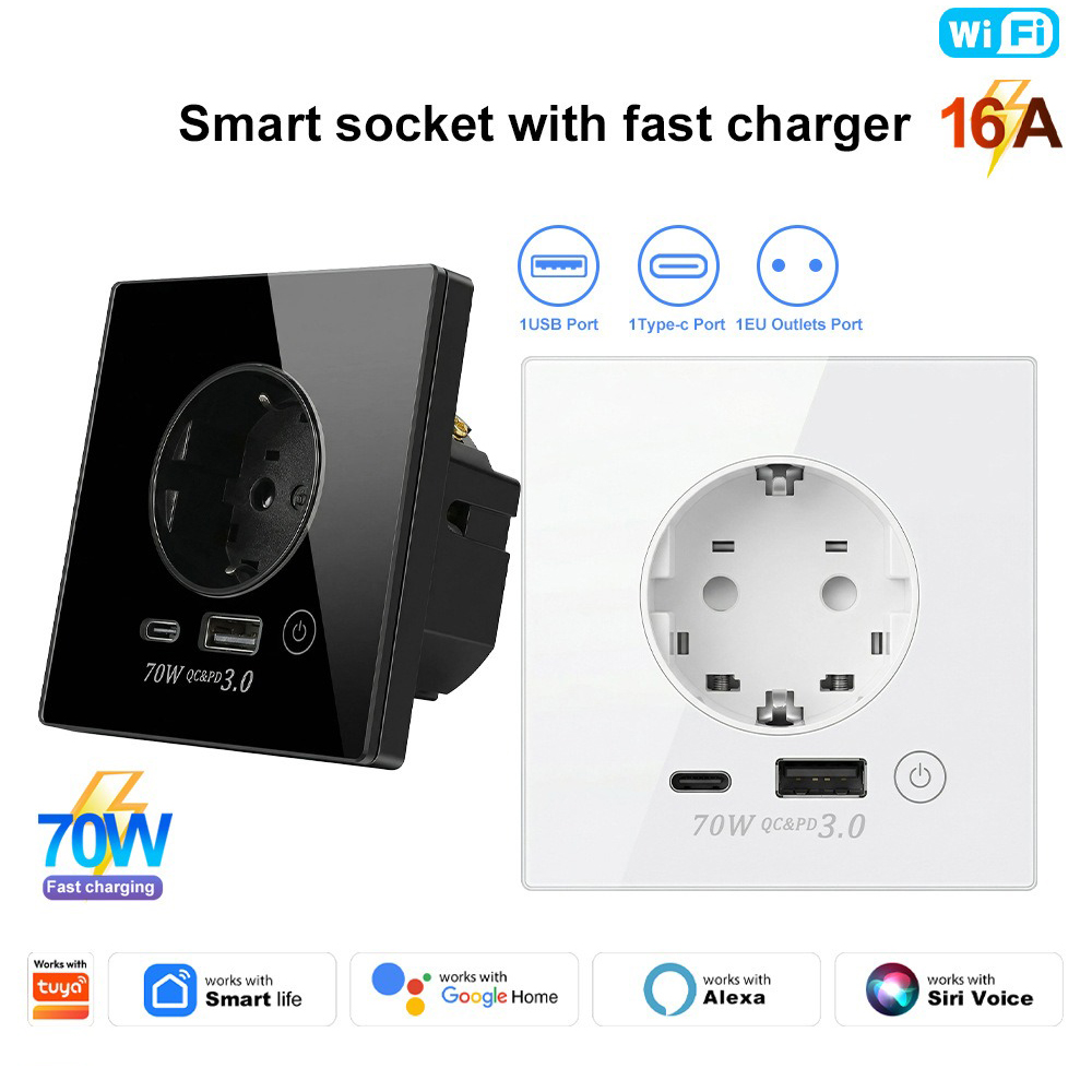 Prise murale intelligente WiFi - Smart Socket 16A Tuya App avis et prix