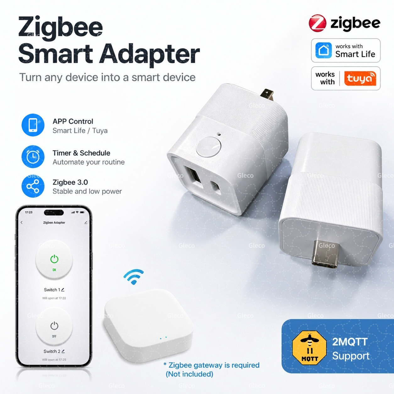Adaptateur USB Tuya Zigbee, pr - Smart Plug Matter Thread avis et prix