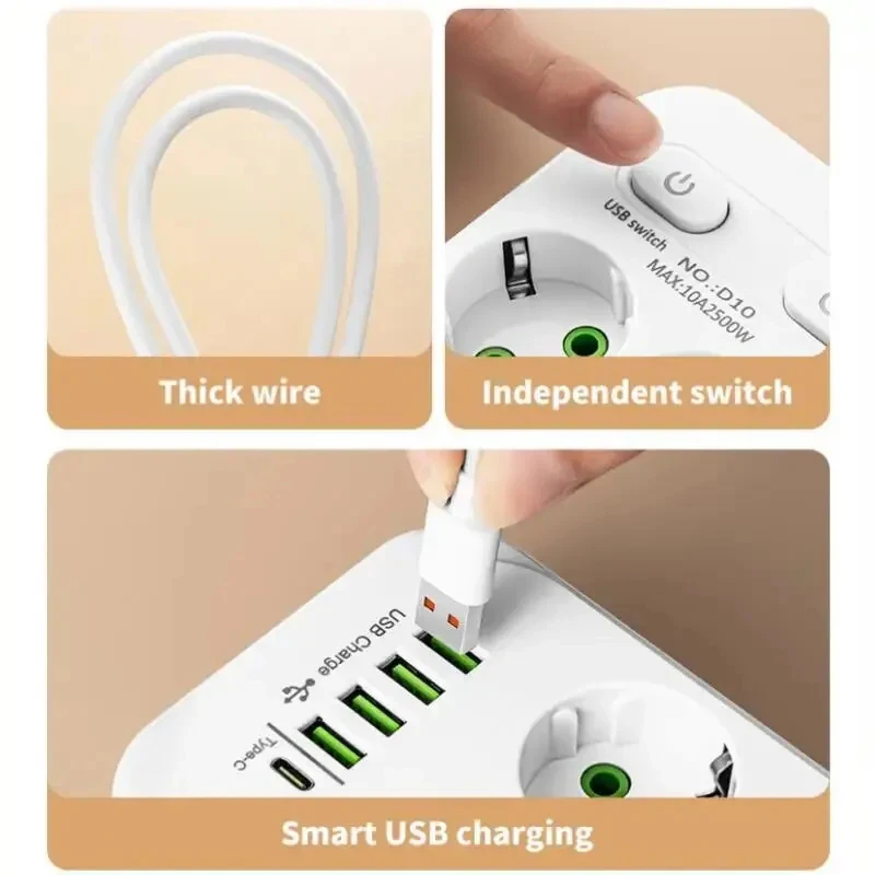 Prise ca prise ue multiprise m - Smart Plug Surge Protector avis et prix