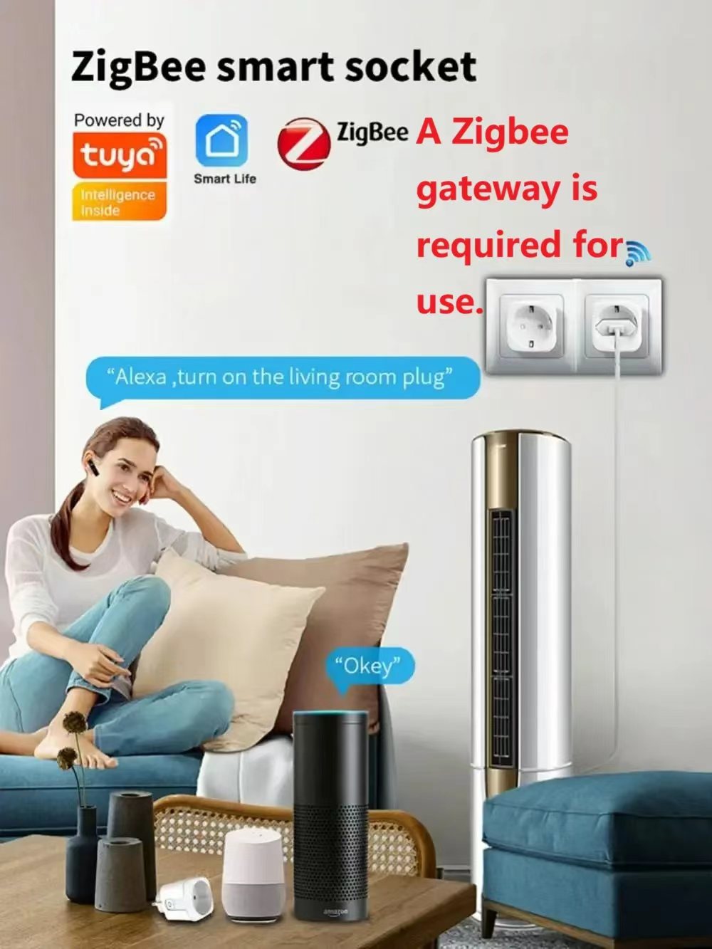 Prise intelligente Tuya Zigbee - Smart Plug Zigbee 16A avis et prix