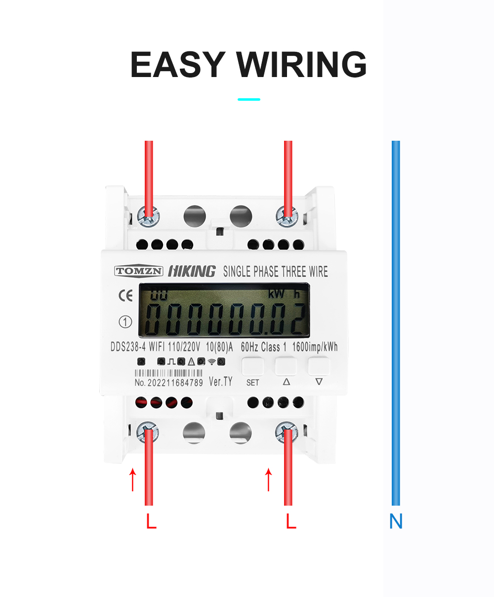 Compteur d'énergie intelligent - Energy Meter Din Rail Wifi avis et prix