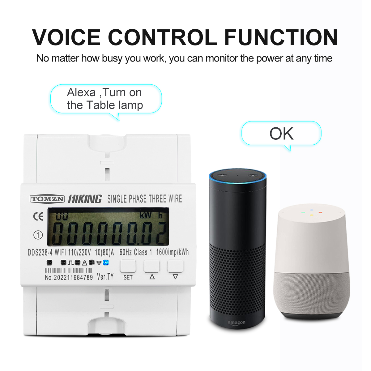 Compteur d'énergie intelligent - Energy Meter Din Rail Wifi avis et prix