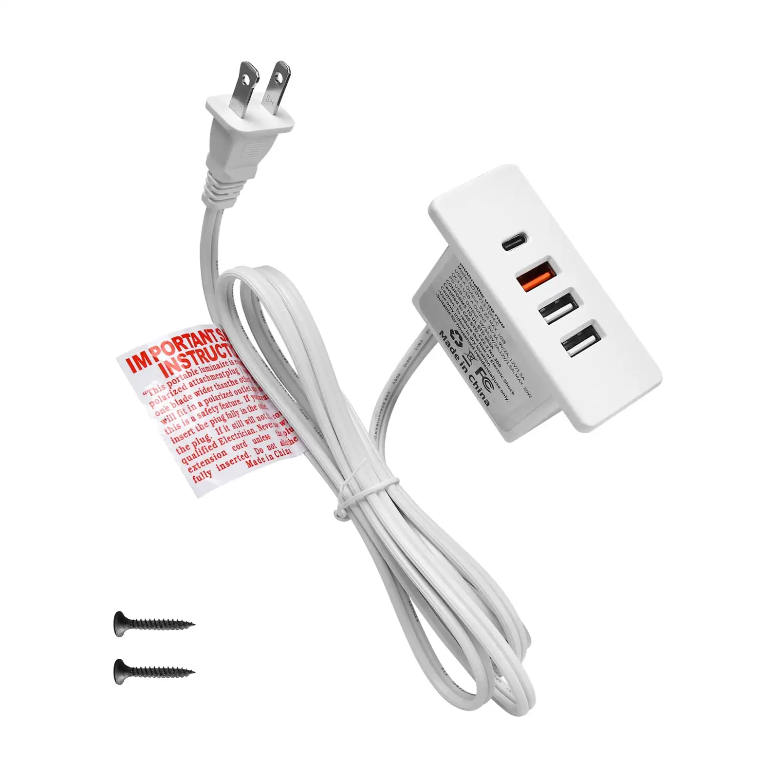 Prise USB C encastrable avec h - Smart Power Strip 4 Outlet Usb avis et prix