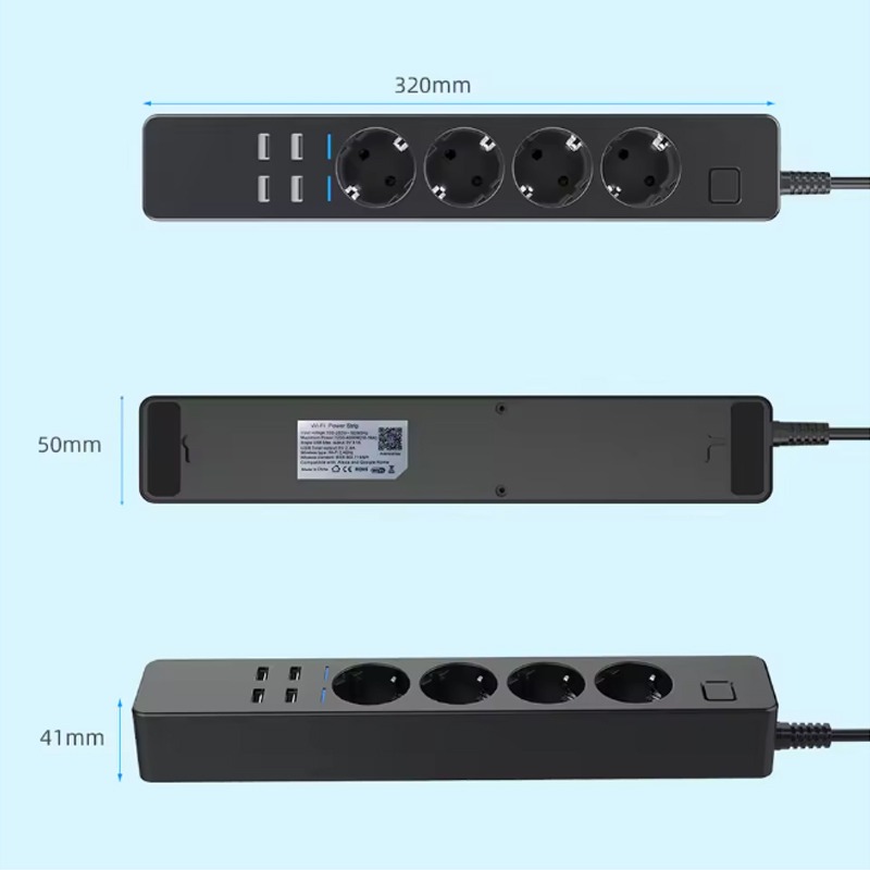 Multiprise intelligente Wi-Fi  - Smart Power Strip 4 Outlet Usb avis et prix