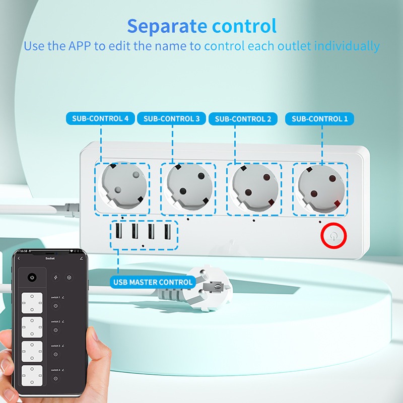 Multiprise intelligente WiFi Z - Smart Power Strip 4 Outlet Usb avis et prix