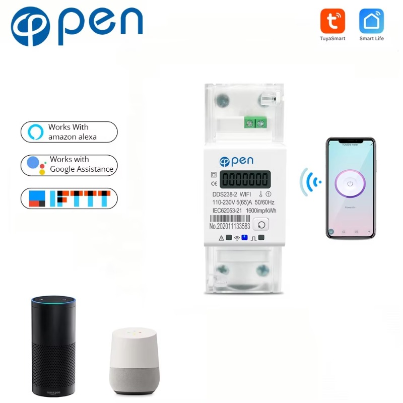 Compteur d'énergie intelligent - Energy Meter Din Rail Wifi avis et prix