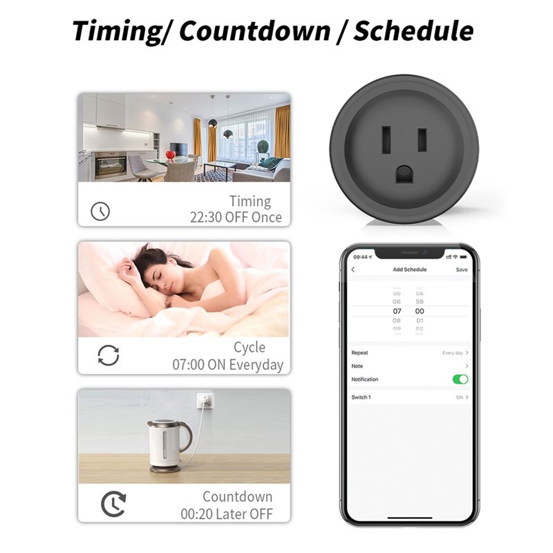 Prise intelligente WIFI WCS-TU - Smart Plug Energy Monitoring Wifi avis et prix