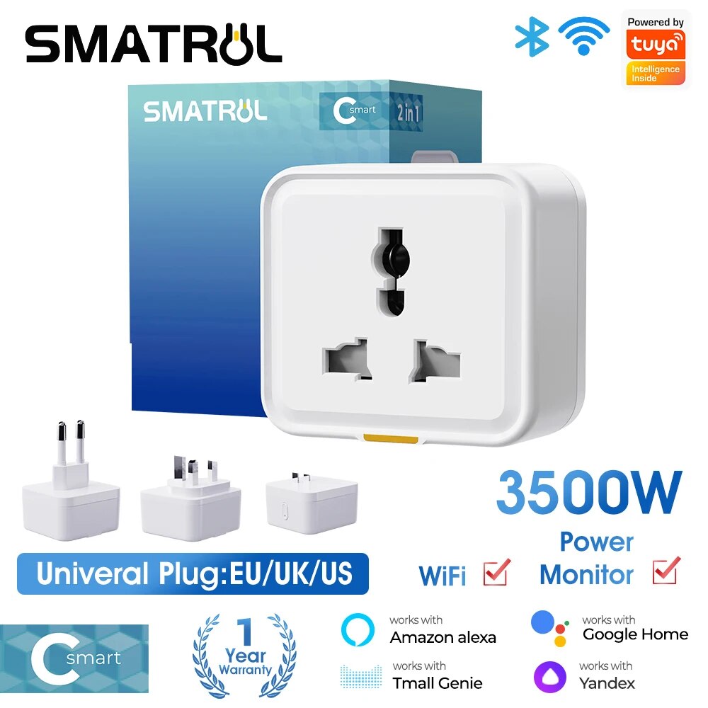 Tuya-Prise WiFi sans fil pour  - Smart Plug Energy Monitoring Wifi avis et prix