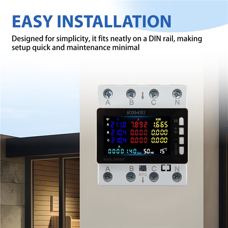 Compteur d'énergie intelligent - Energy Meter Din Rail Wifi avis et prix