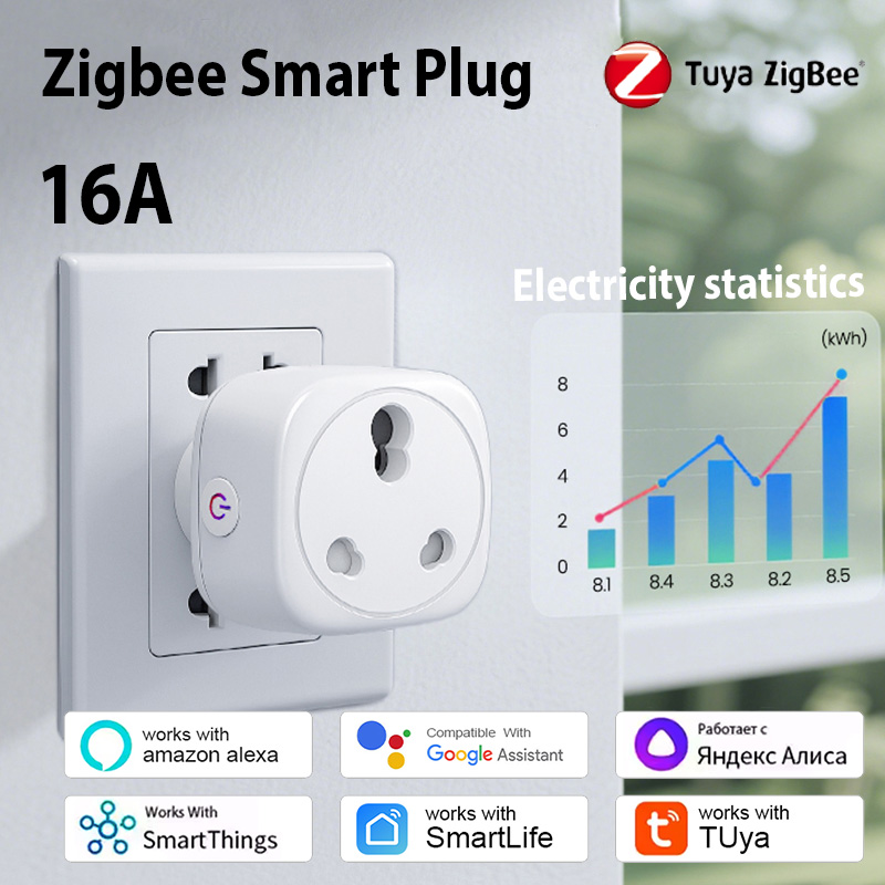 Prise intelligente Tuya Afriqu - Smart Plug Zigbee 16A avis et prix