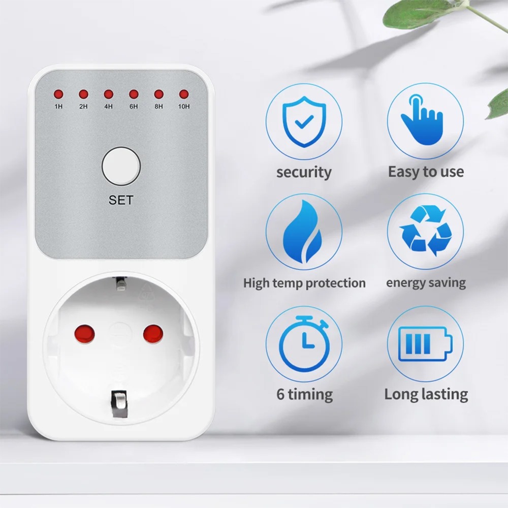 Prise de minuterie électroniqu - Smart Socket With Timer Countdown avis et prix