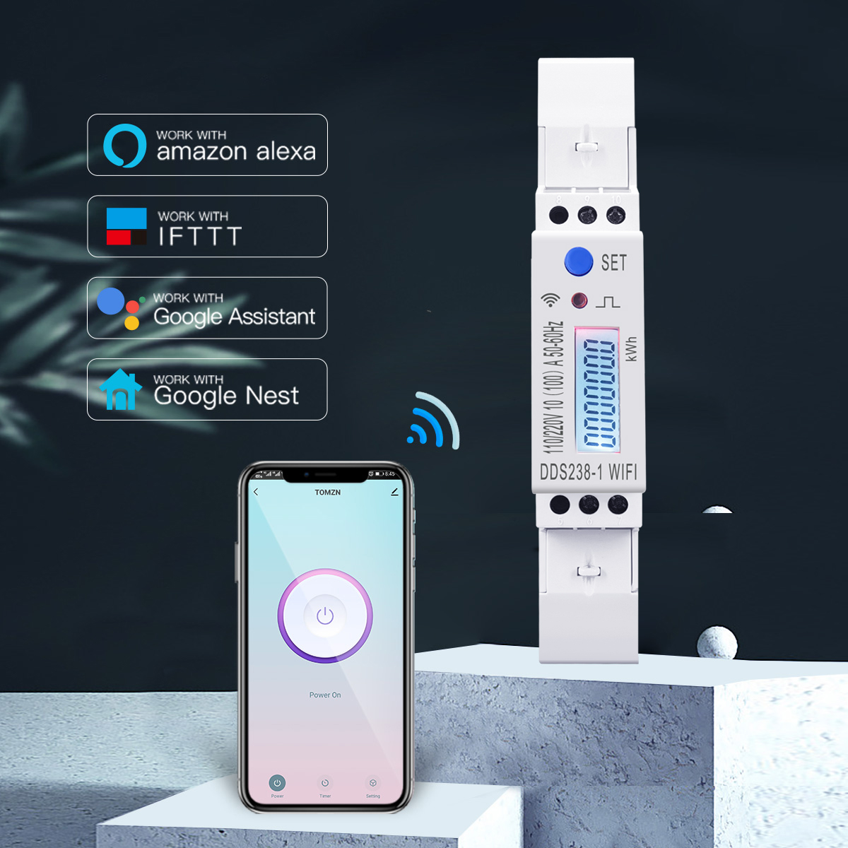 Compteur d'énergie intelligent - Energy Meter Din Rail Wifi avis et prix