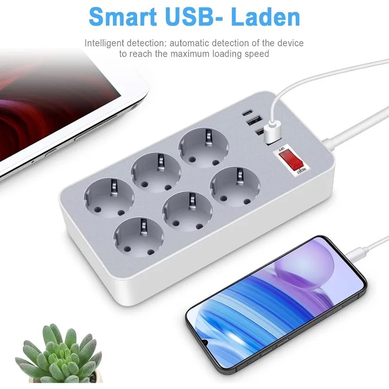 Multiprise intelligente 10-en- - Smart Power Strip 4 Outlet Usb avis et prix
