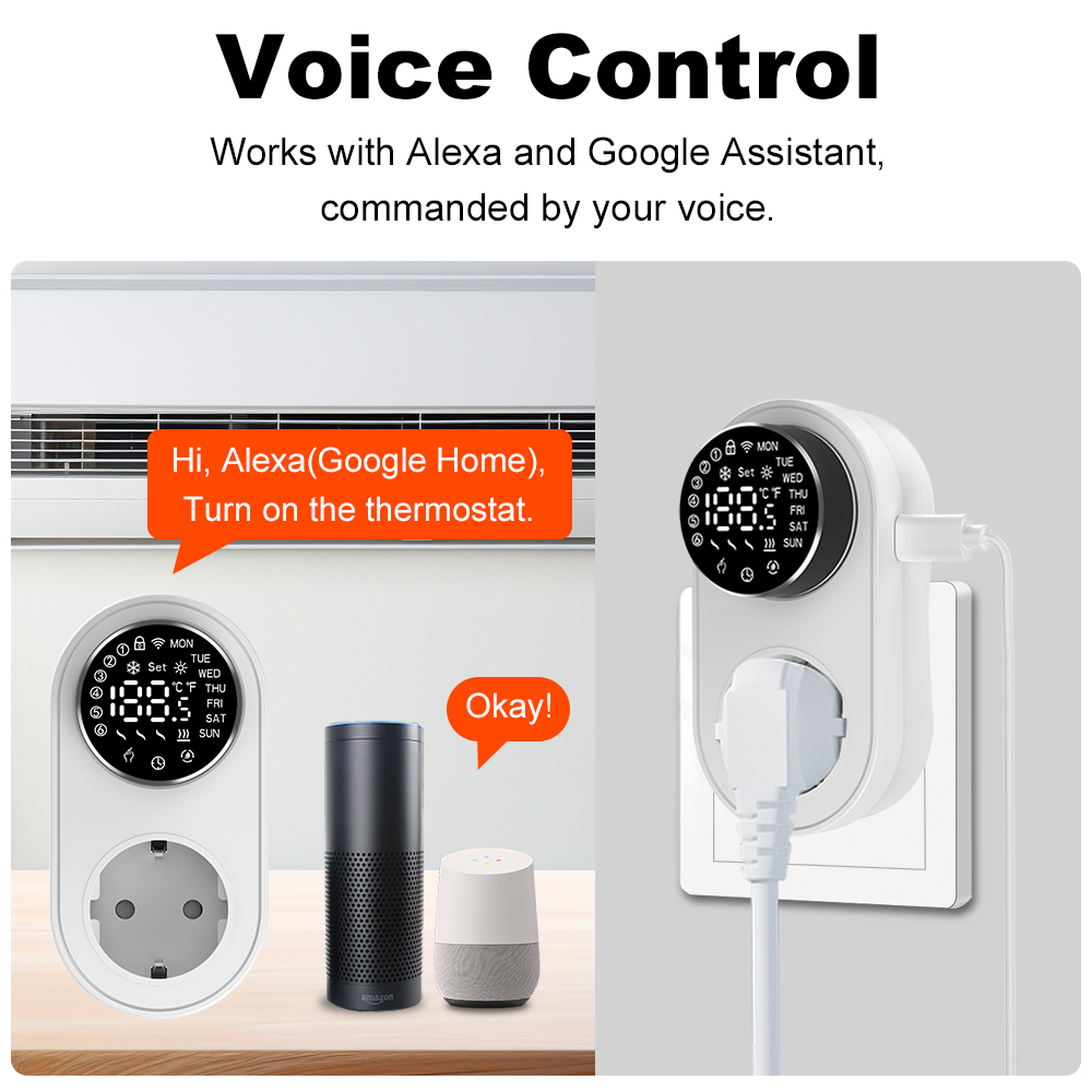 Prise thermostatique intellige - Smart Socket 16A Tuya App avis et prix