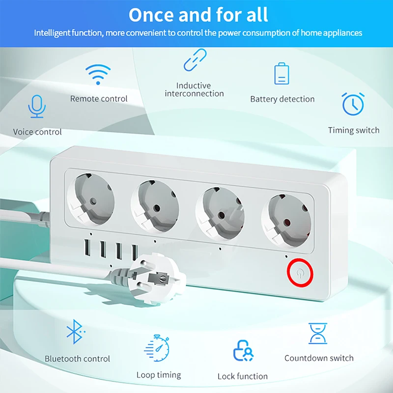 Multiprise intelligente WiFi Z - Smart Power Strip 4 Outlet Usb avis et prix