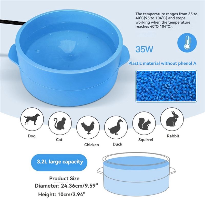 Bol chauffant THIVN-3.2L pour  - Smart Plug Outdoor Waterproof avis et prix